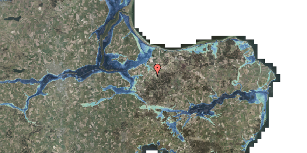 Stomflod og havvand på Løvenholmvej 64E, 8963 Auning