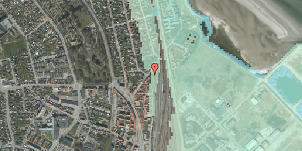 Stomflod og havvand på Frydenstrandsvej 18, 9900 Frederikshavn