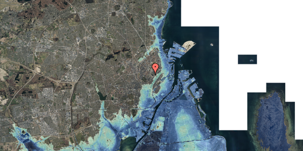 Stomflod og havvand på Nørre Allé 18B, 2. , 2200 København N