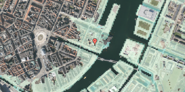 Stomflod og havvand på Kvæsthusgade 3A, 1251 København K