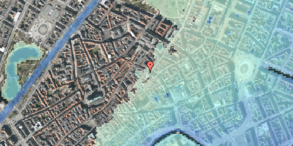 Stomflod og havvand på Løvstræde 1, 4. , 1152 København K