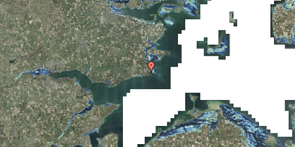 Stomflod og havvand på Kysthaven 36, 7130 Juelsminde