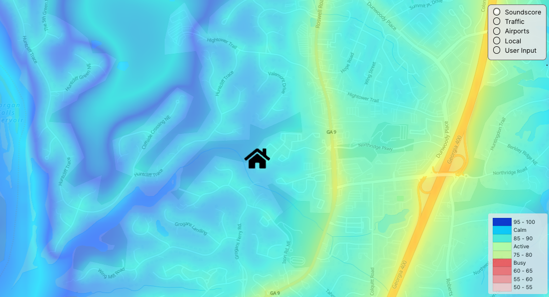 Quiet residential street in Women's Apartment area