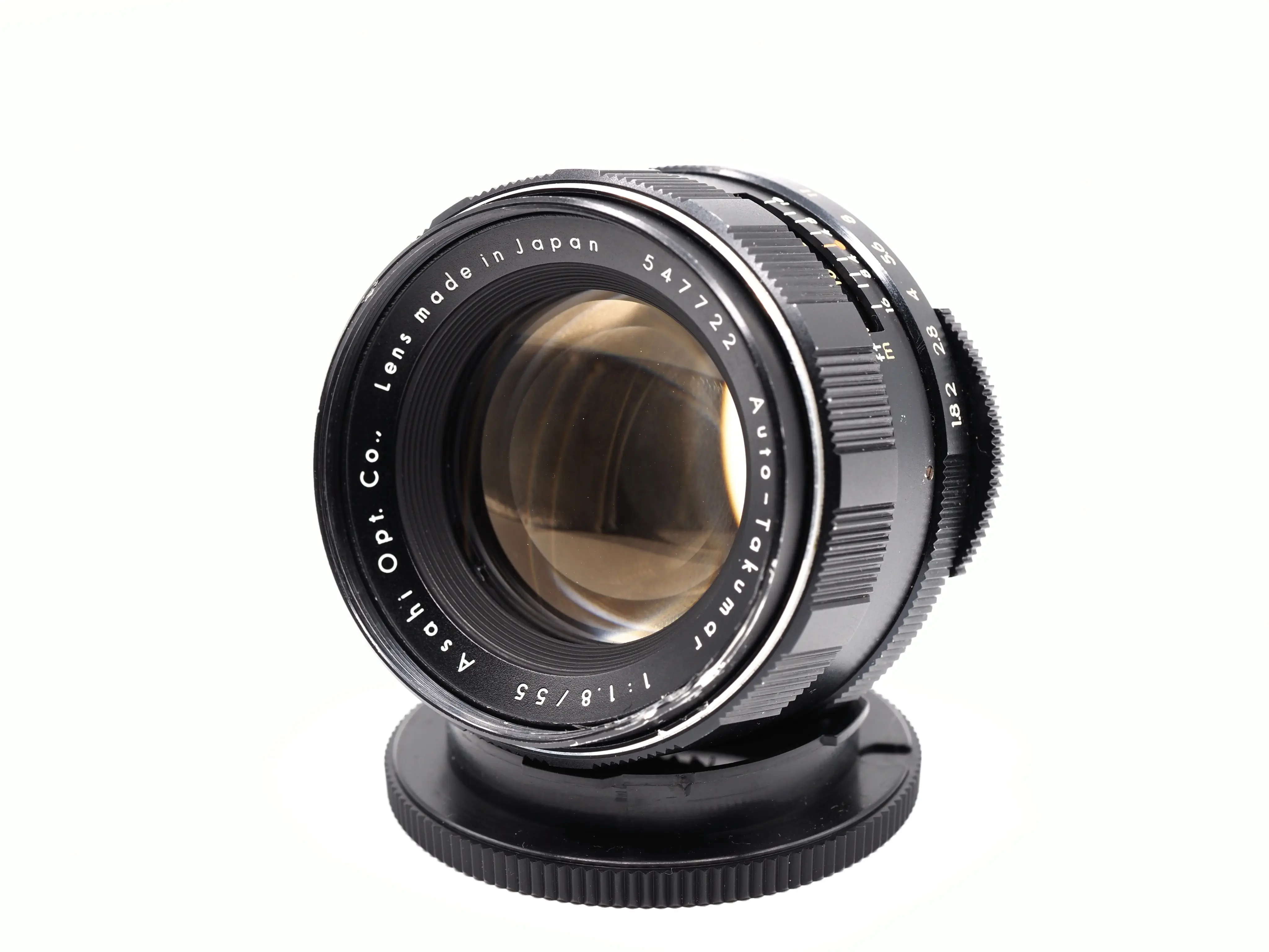 Super-Takumar 初期型 55mm FI.8 テレコン アダプター付き