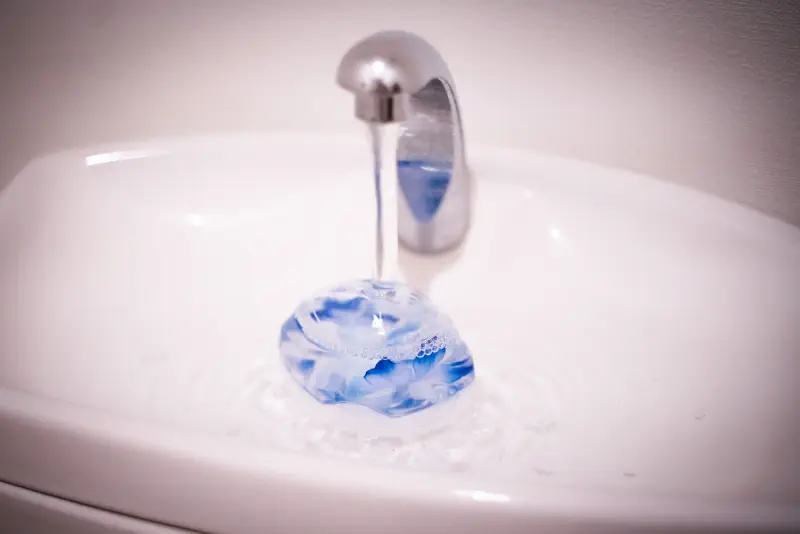 落ち先を外れた水だけが硬い面を鳴らす