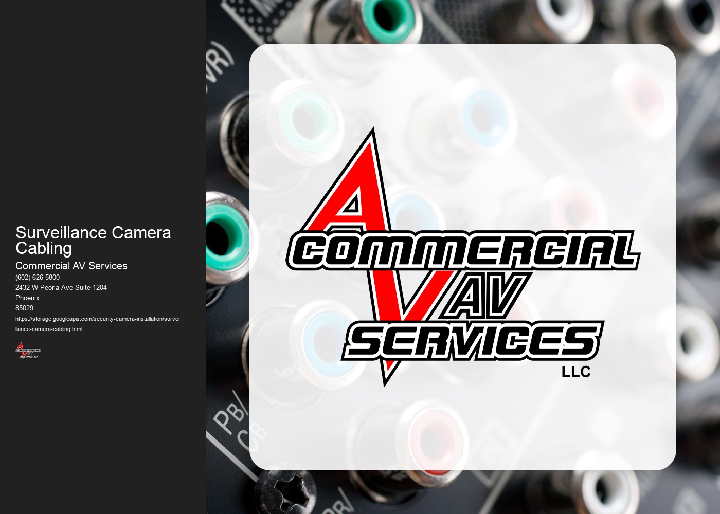 What are the best practices for cable management when installing surveillance cameras?