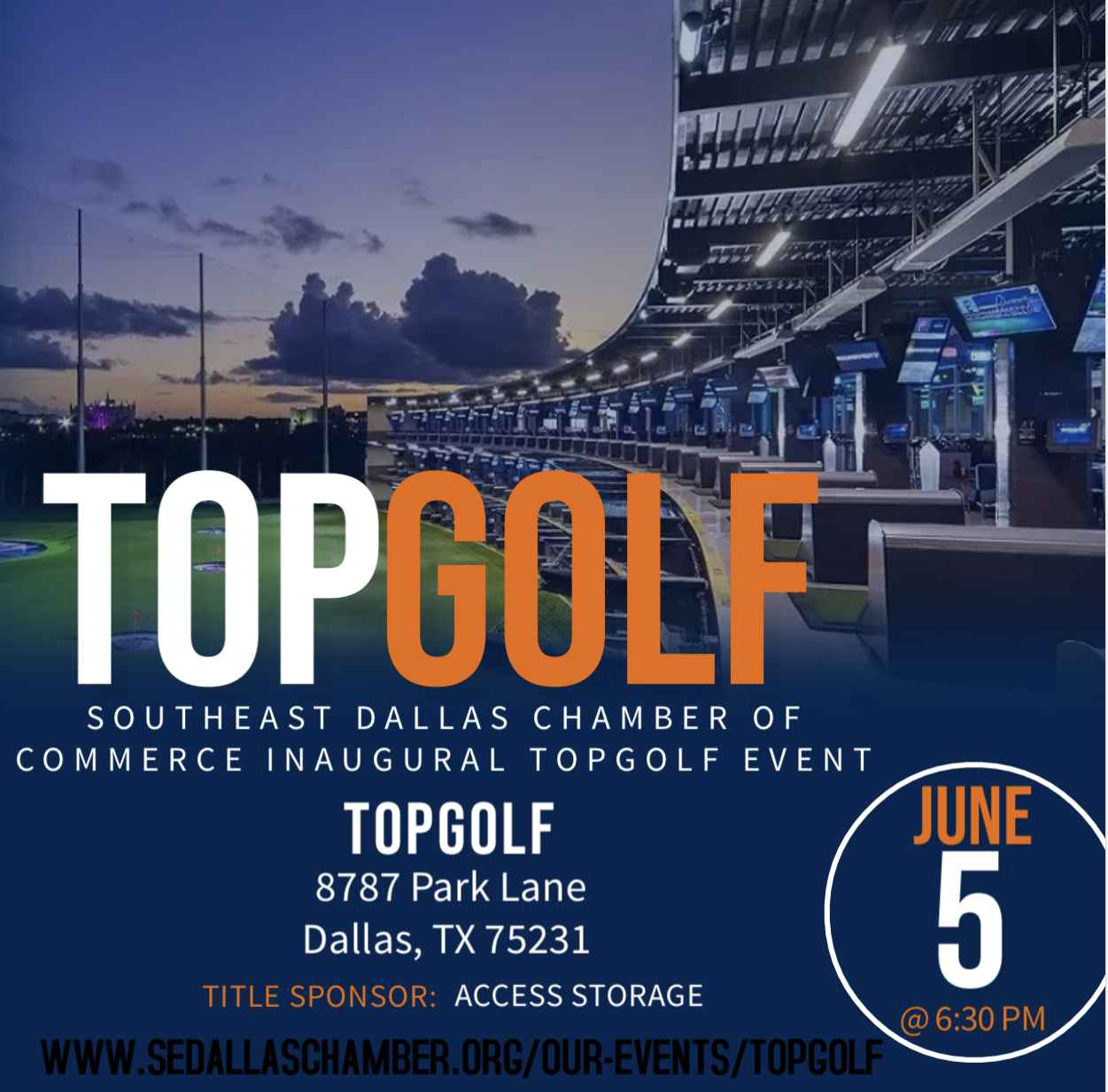 TopGolf Sponsorship and event tickets