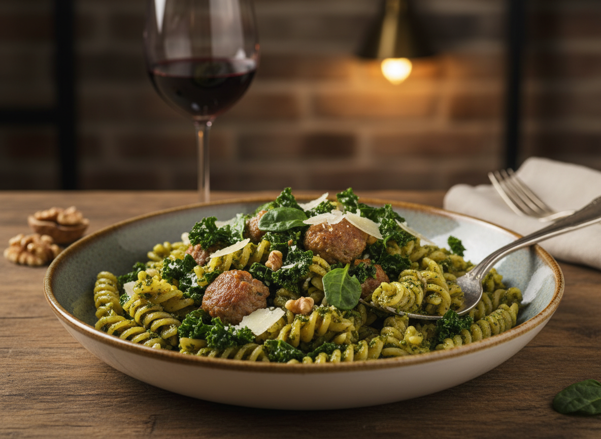 Fusilli with Pork Sausage