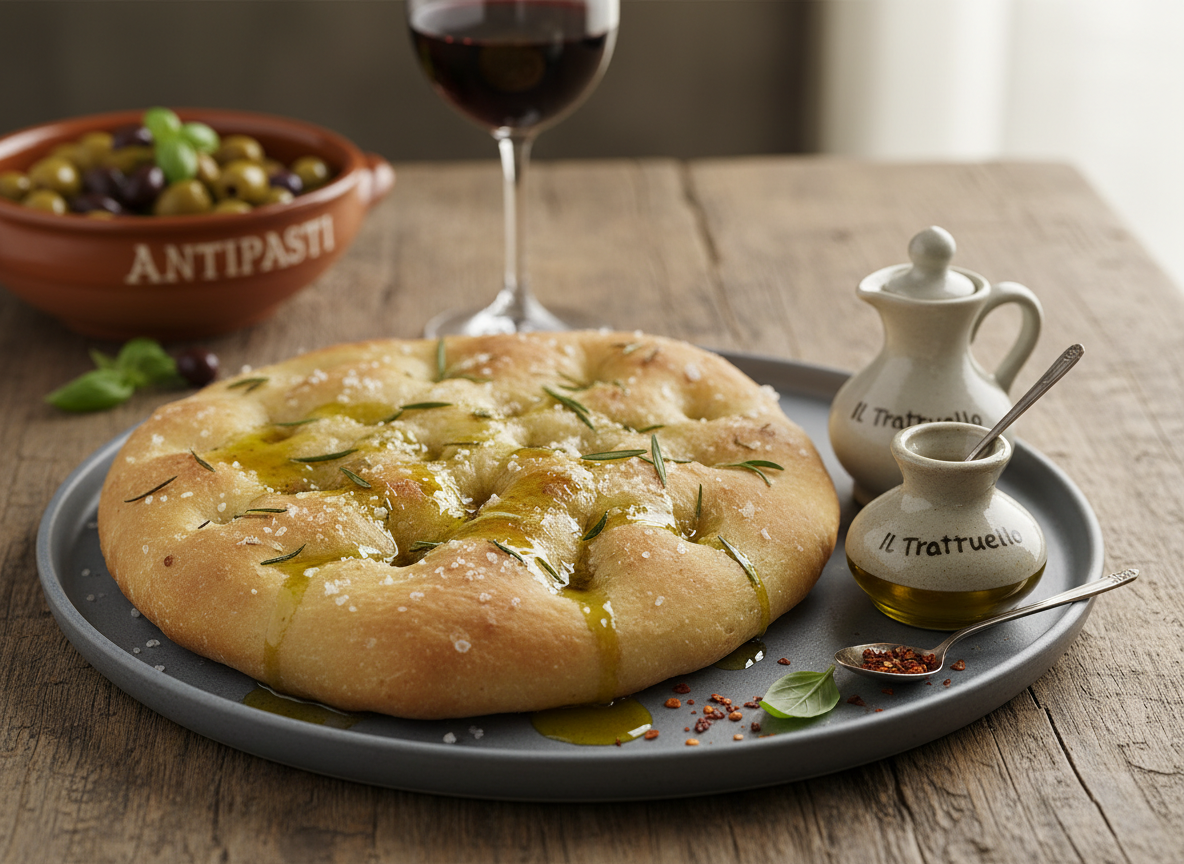 Focaccia with Il Tratturello Molisano Olive Oil