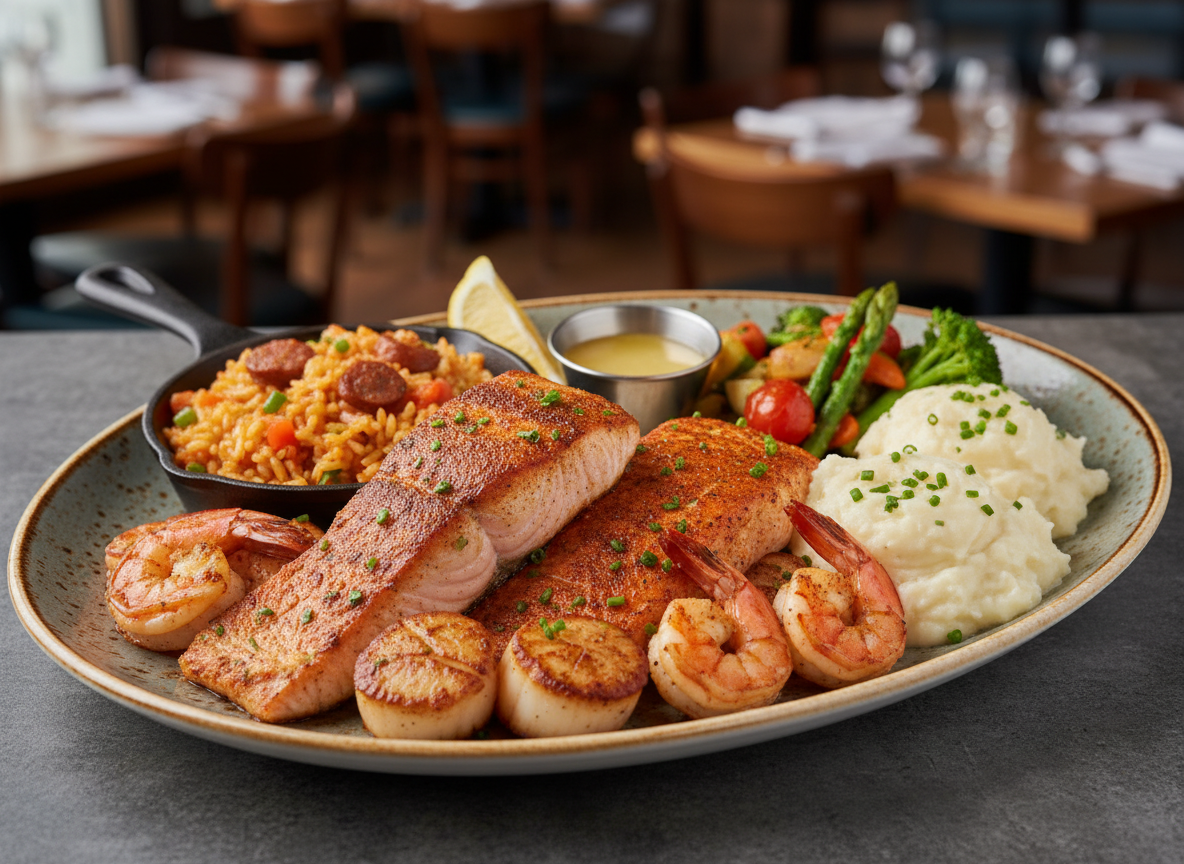 CAJUN BROILED SEAFOOD COMBO