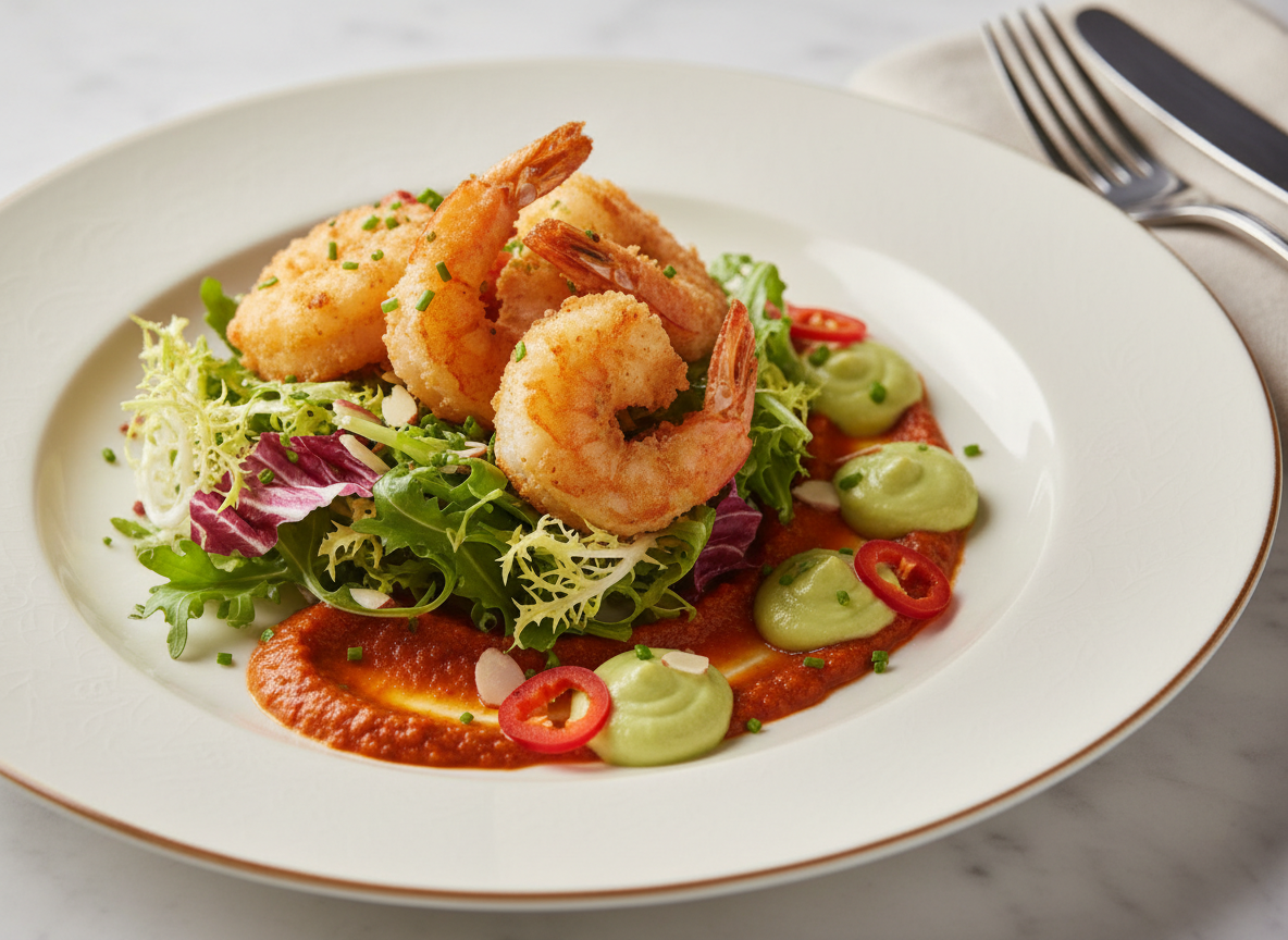 CRISPY SHRIMP SALAD*