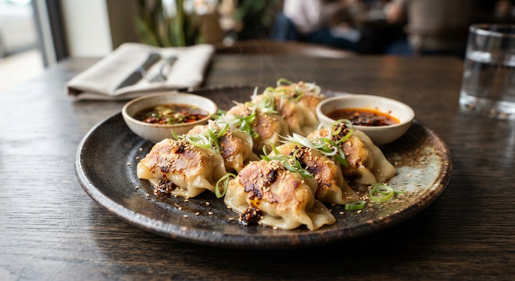 8 Chicken Dumplings — Volcano Wok, AI reference image