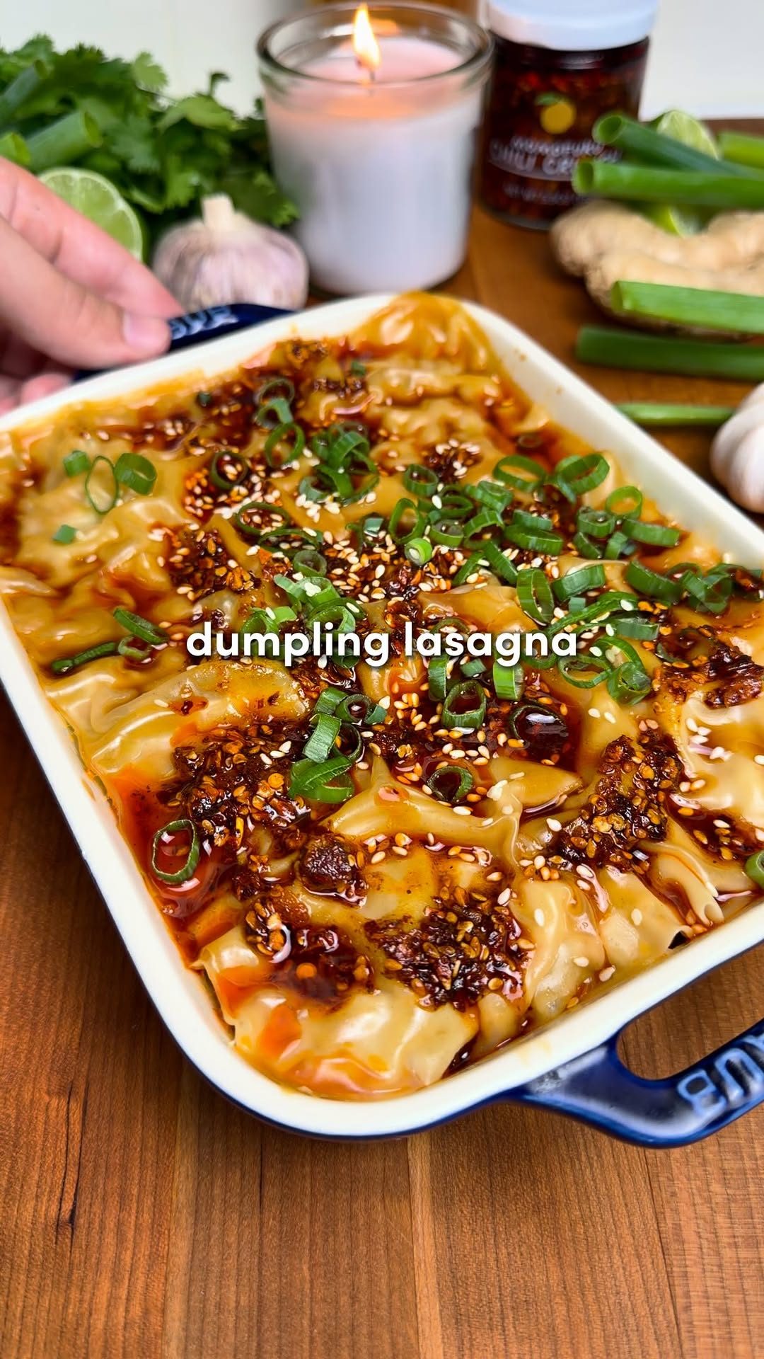 Viral Dumpling Lasagna