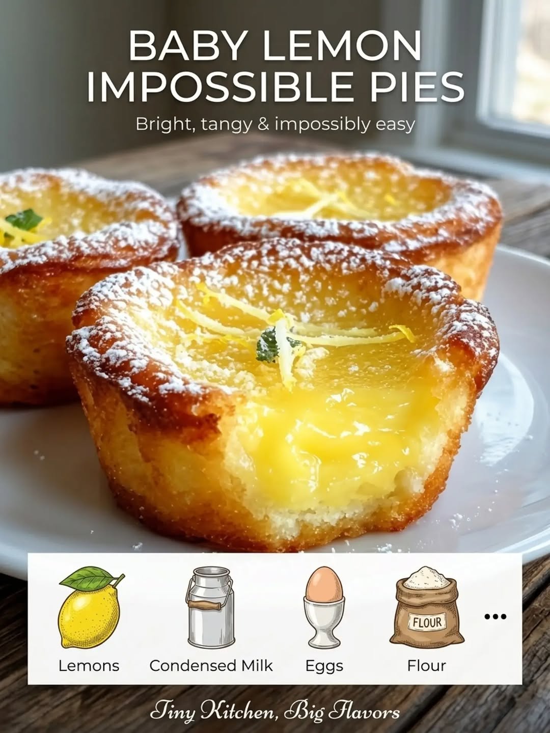 Baby Lemon Impossible Pies