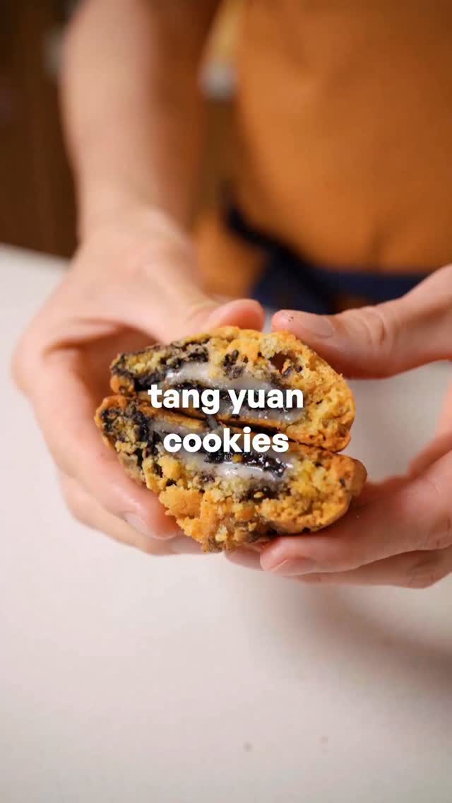 Black Sesame Tang Yuan Cookies