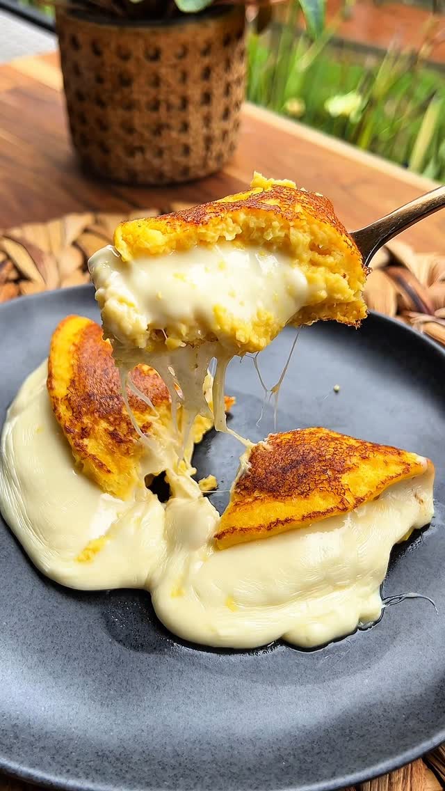 Healthy Cachapa or Corn Arepa with Cheese