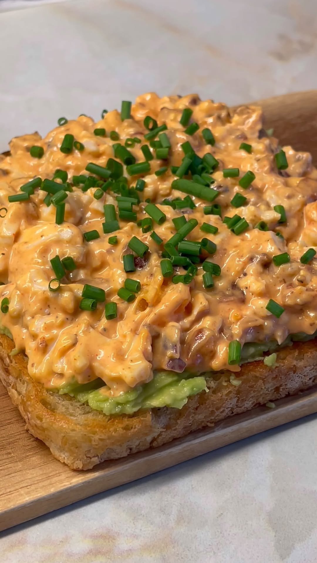 Spicy Egg Salad on Avocado Toast