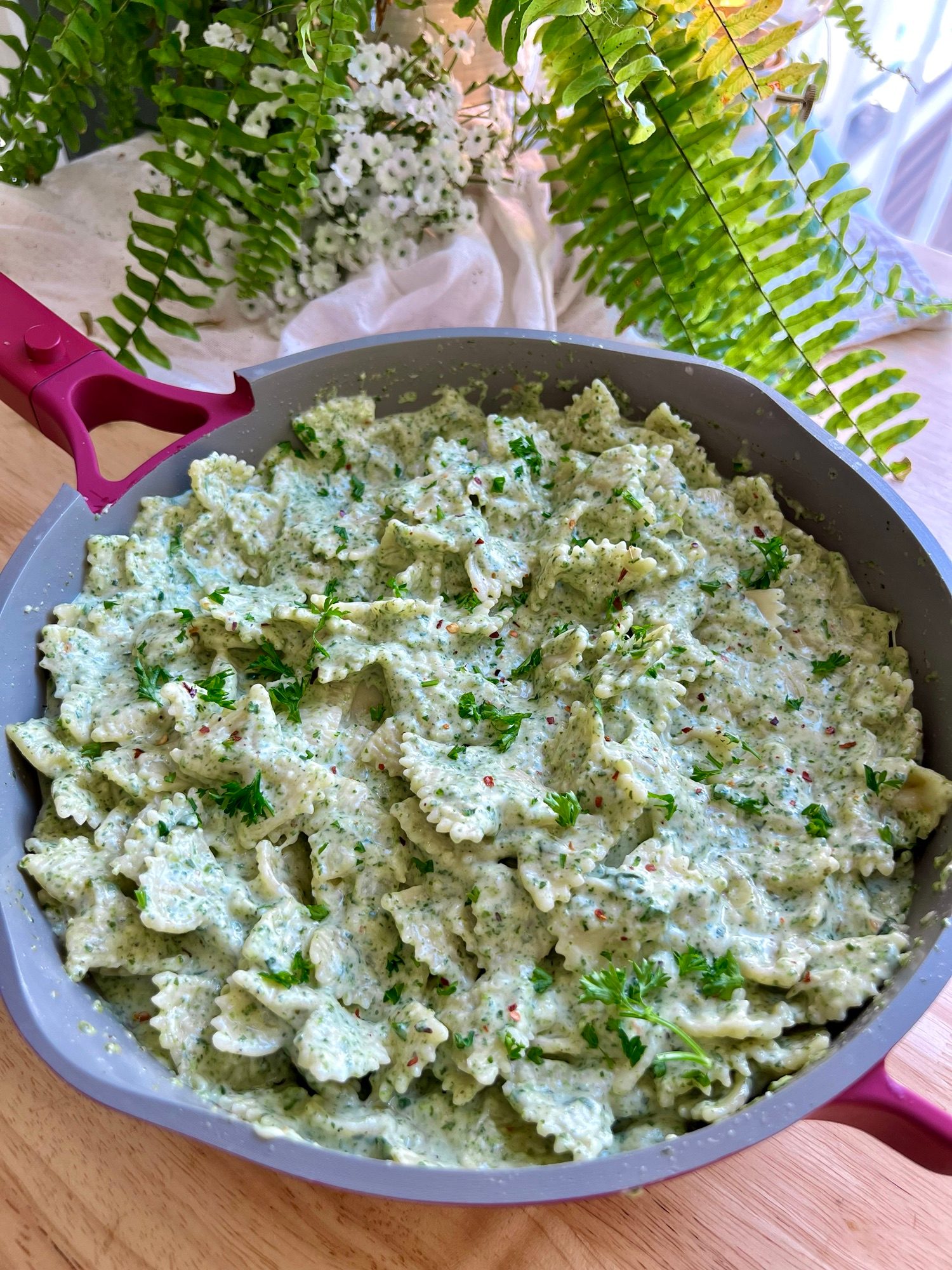 Spinach Dip Pasta