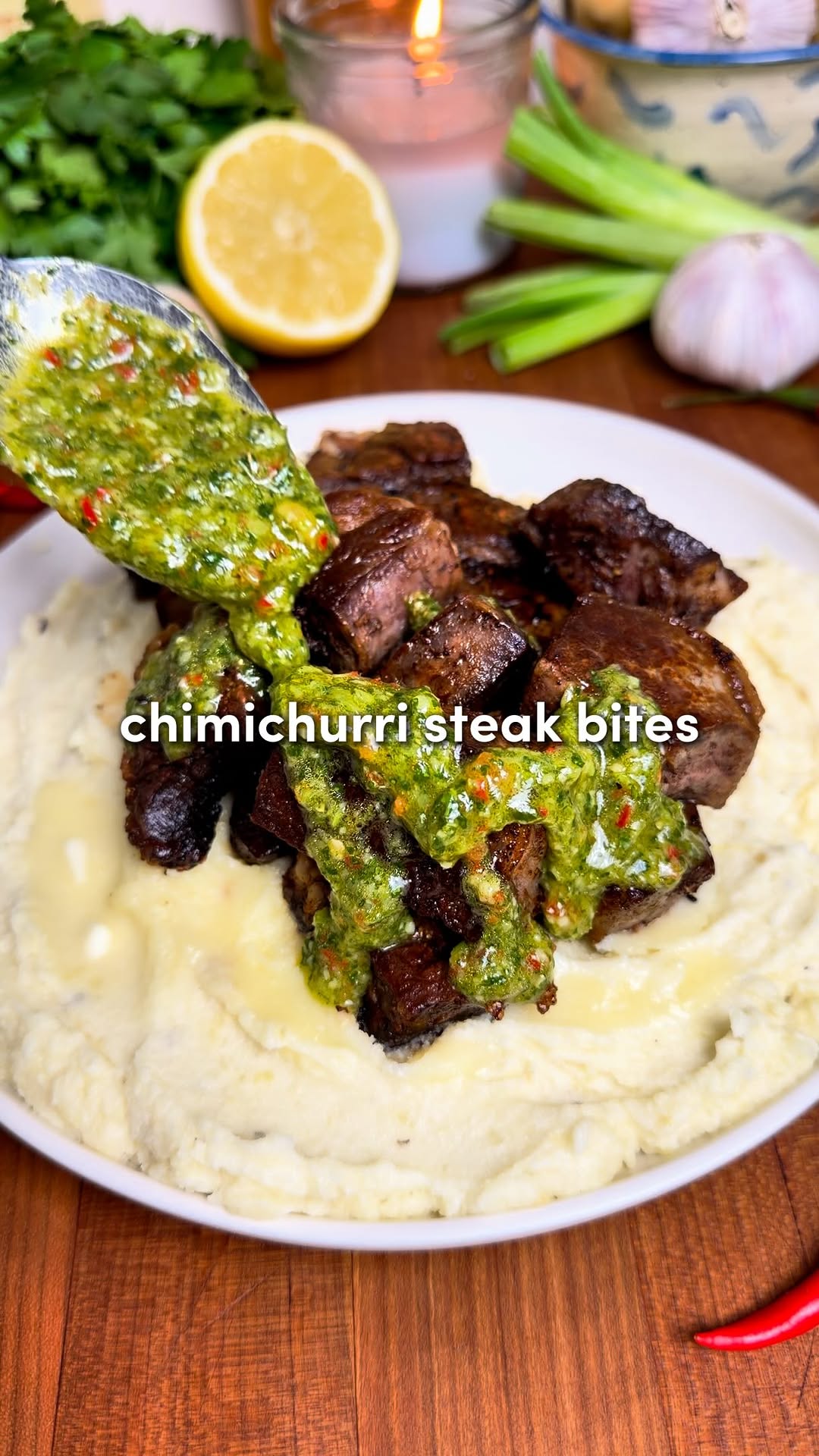 Steak Bites with Chimichurri