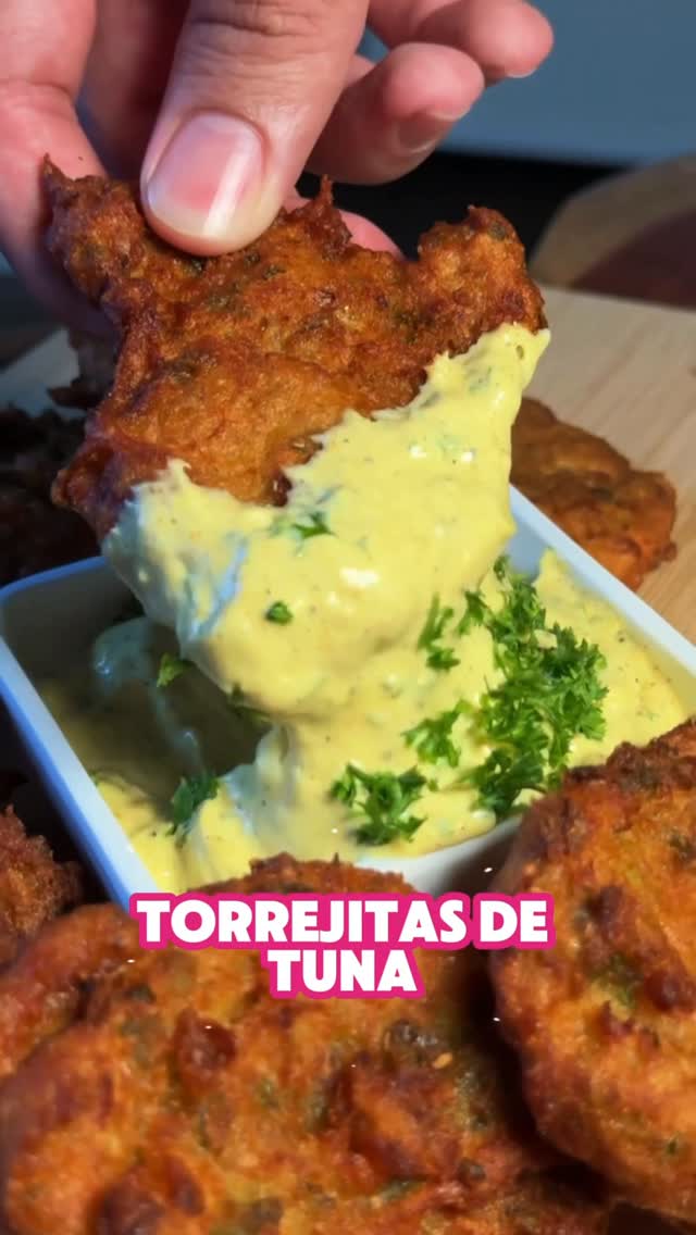 Tuna Fritters with Curry Sauce
