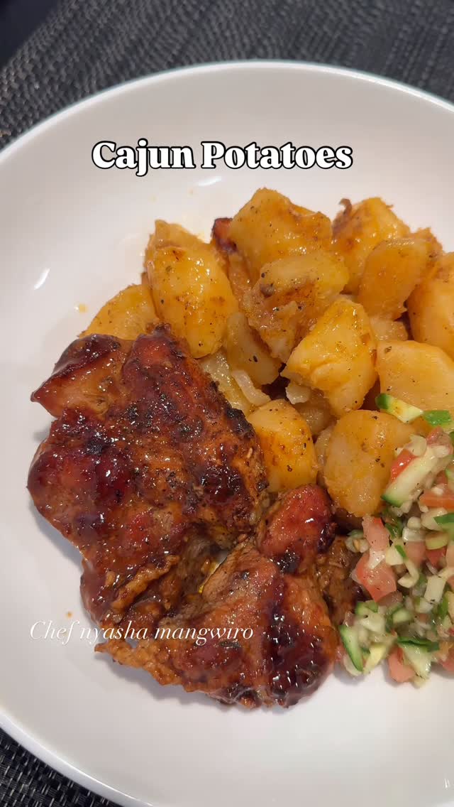 Pan Fried Cajun and Onion Potatoes