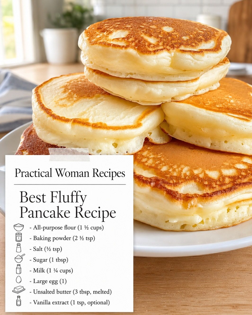 Practical Woman’s Fluffiest Pancakes
