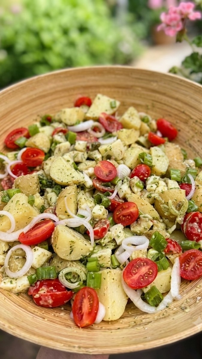 Fresh Potato Salad with Squid