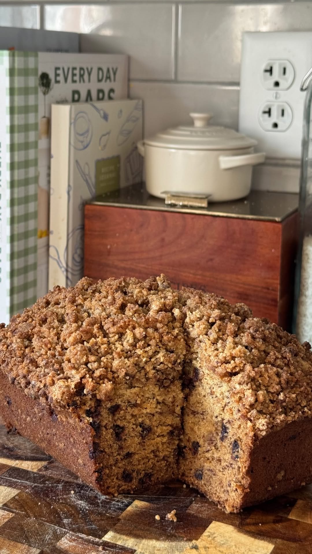 Brown Butter Chocolate Chip Crumble Banana Bread