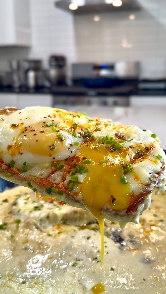 French-Inspired Baked Eggs in Cream