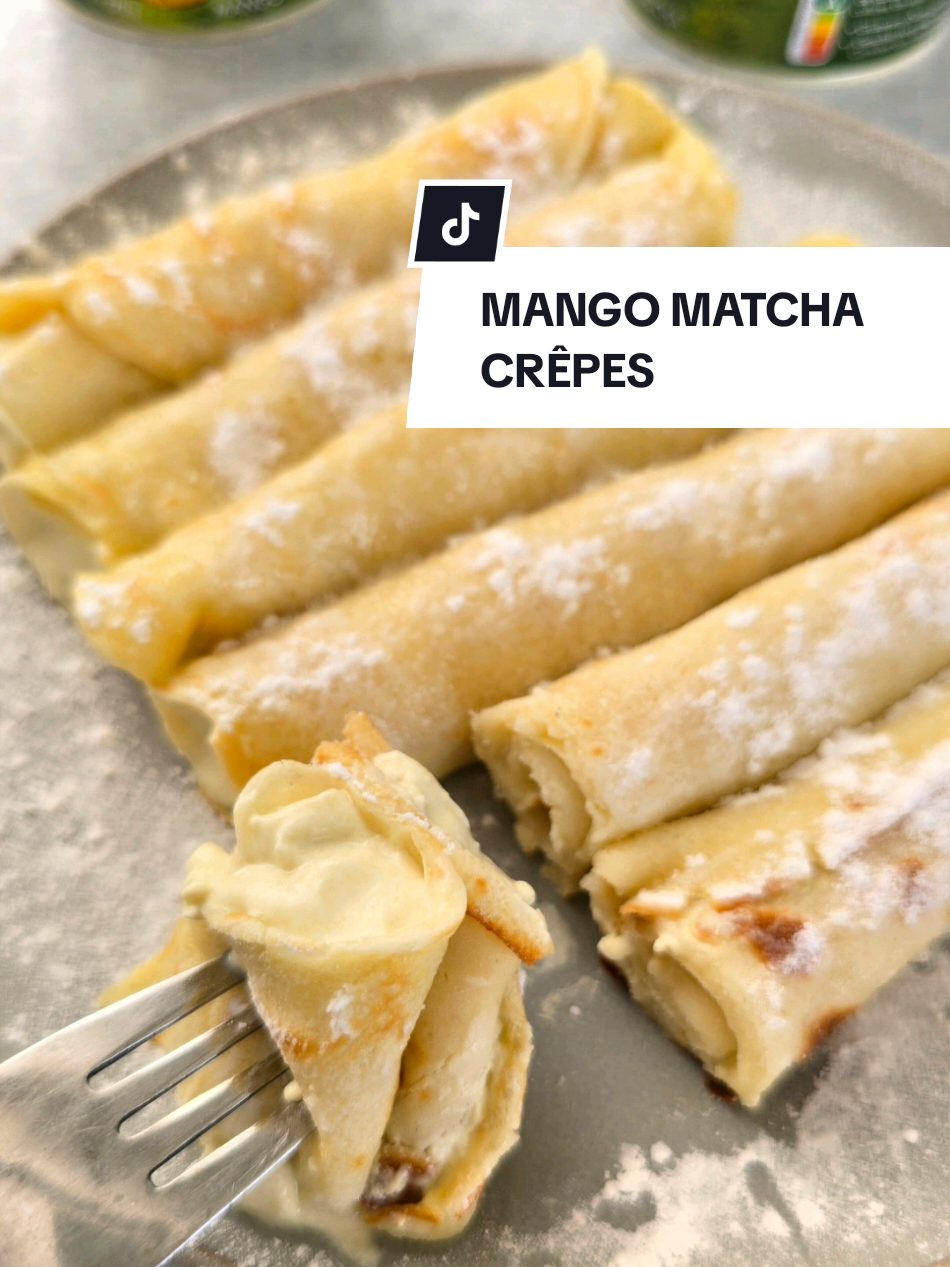 Mango Matcha Crepes