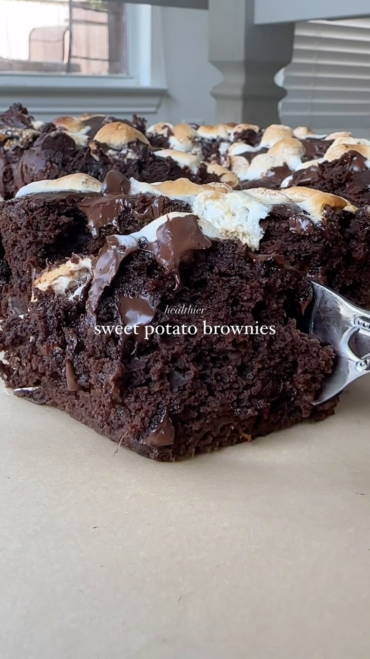 Healthier Sweet Potato Brownies