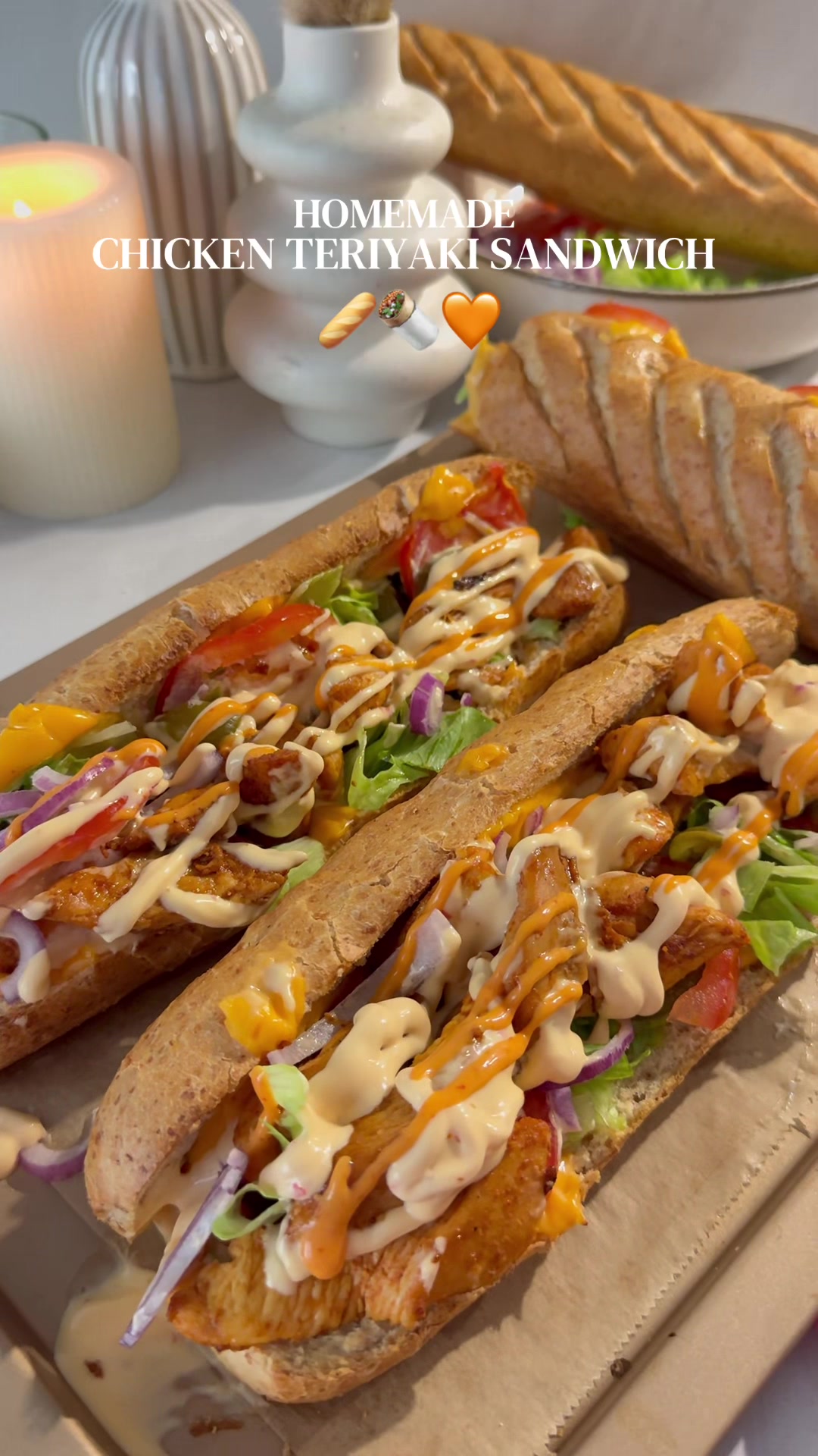 Subway Chicken Teriyaki Sandwiches