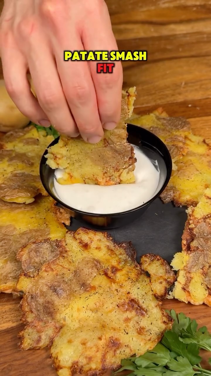 Fit Smash Potatoes with Yogurt Sauce