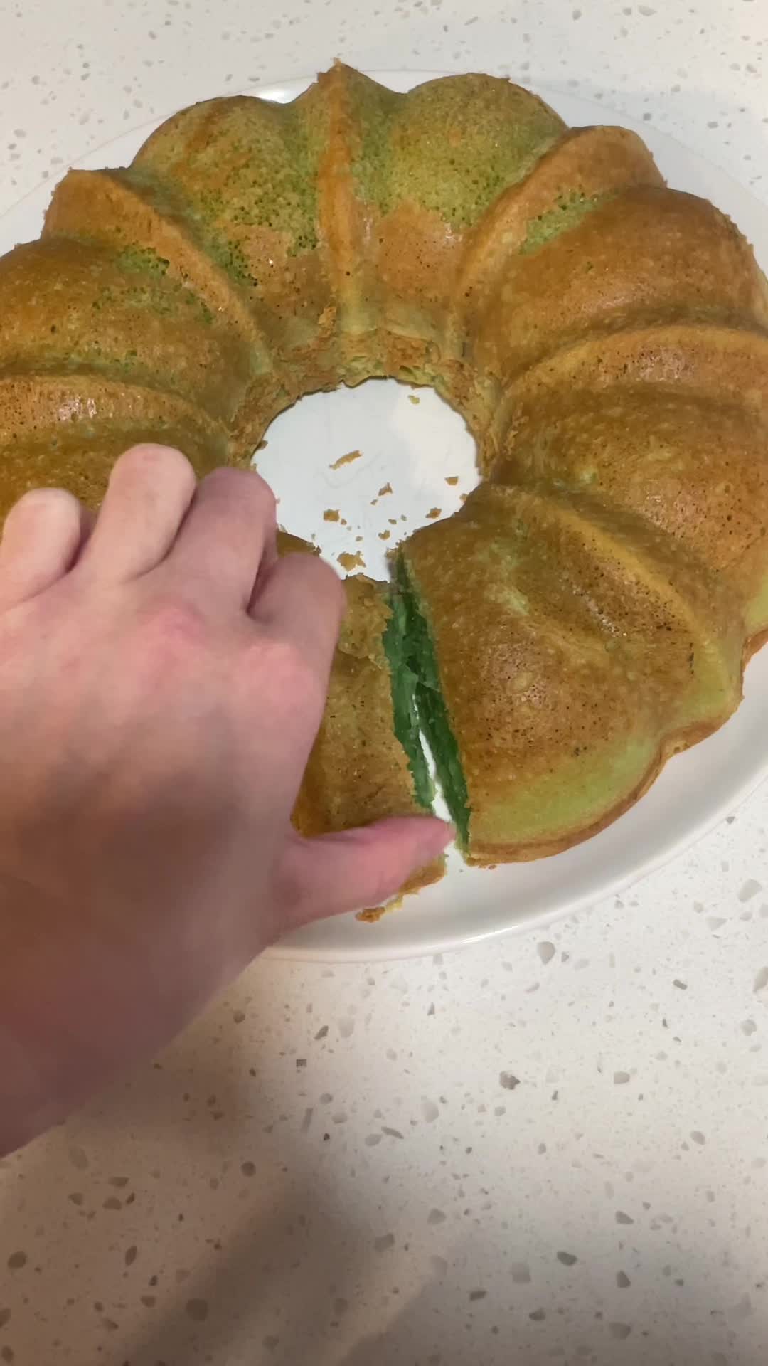 Easy Banh Bo Nuong (Vietnamese Pandan Honeycomb Cake)