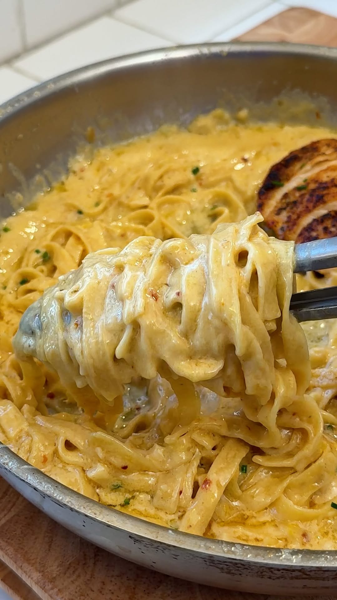 Creamy Lemon Garlic Chicken Alfredo
