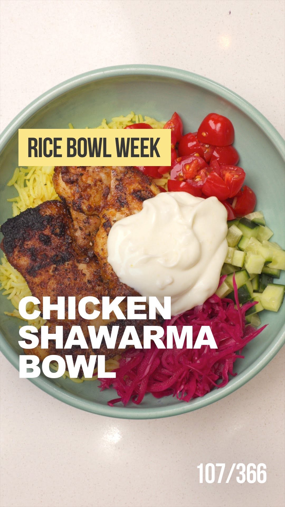 Chicken Shawarma Rice Bowl
