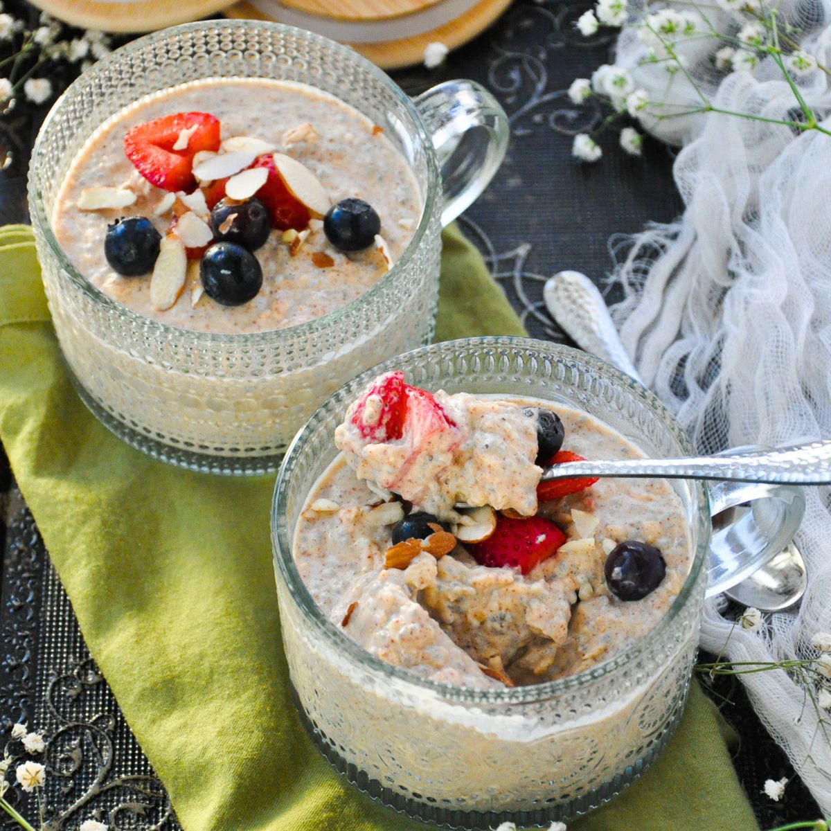 High Protein Overnight Oats (No Protein Powder)