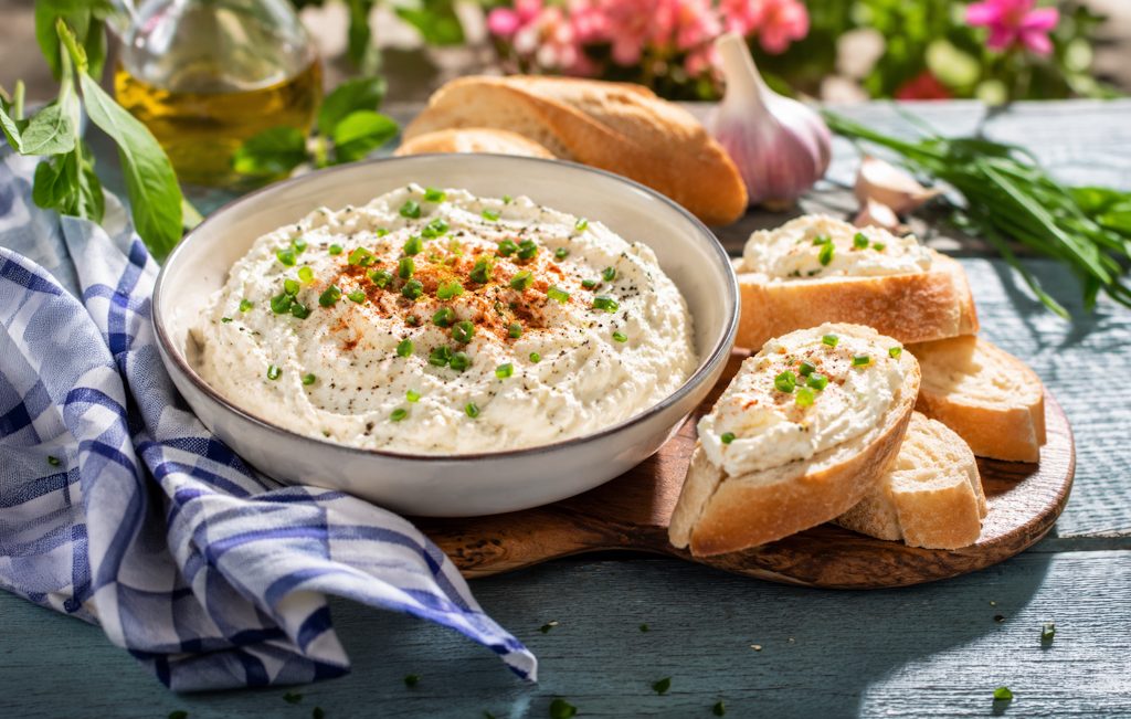 Feta Garlic Cream Like at the Farmers' Market