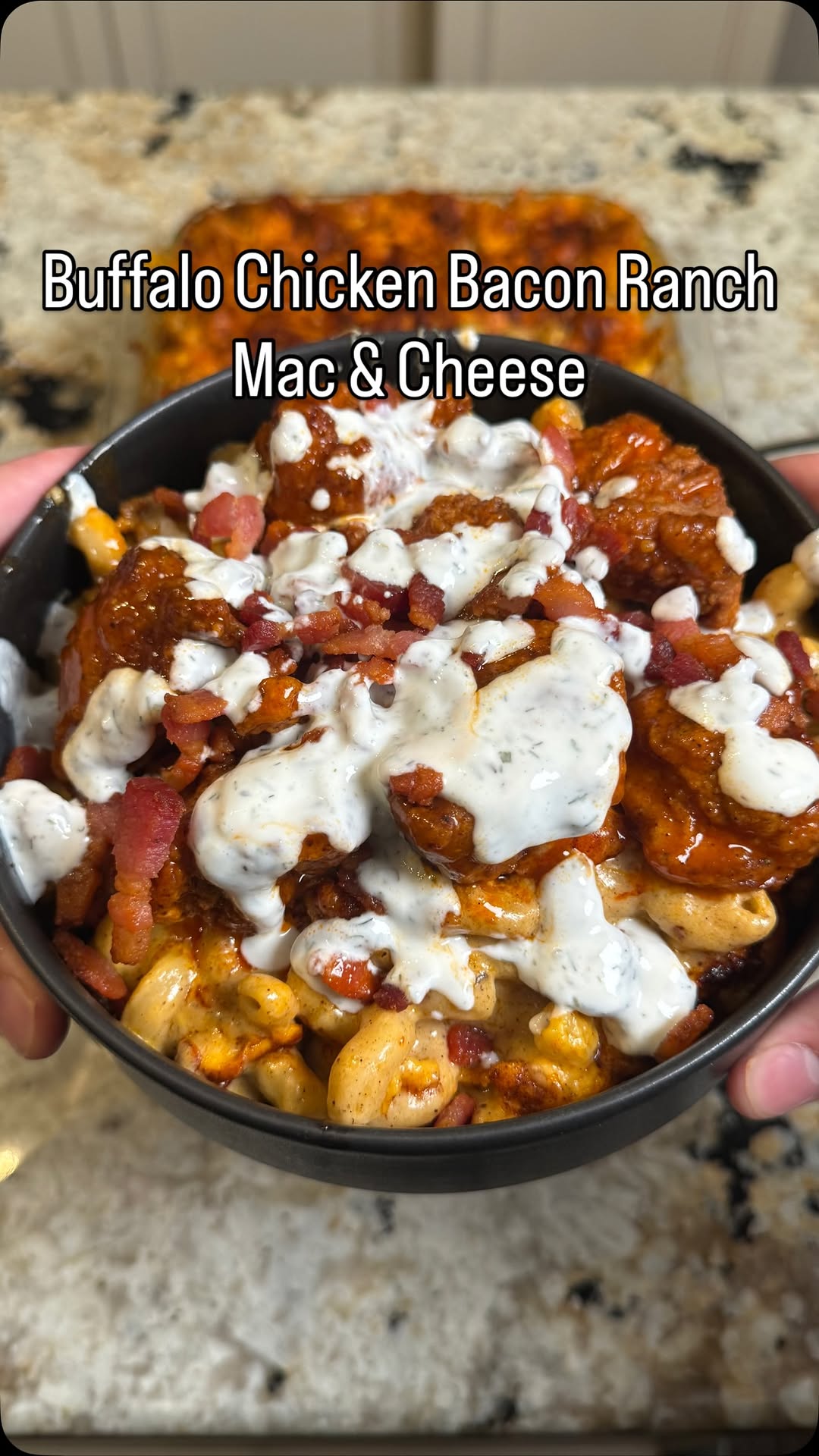 Buffalo Chicken Bacon Ranch Mac & Cheese