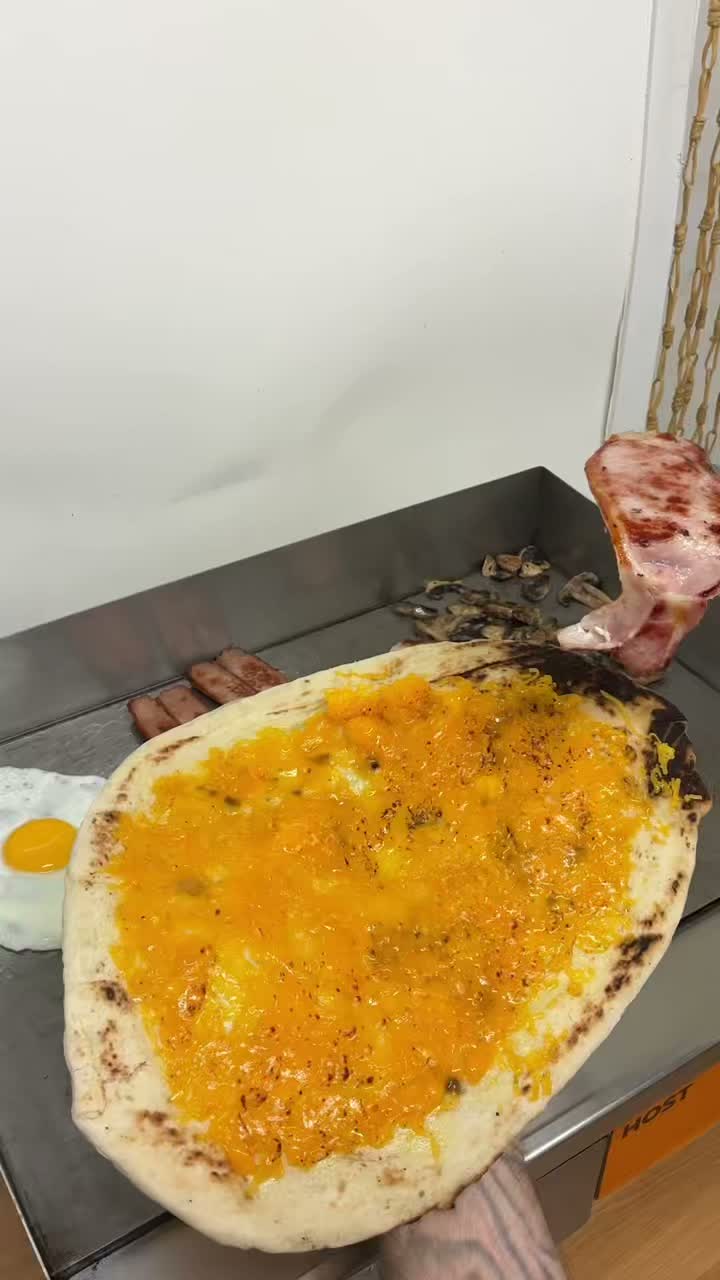 Full English Naan Wrap
