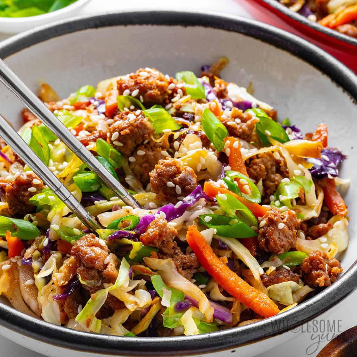 Egg Roll In A Bowl (Easy 15-Minute Dinner)