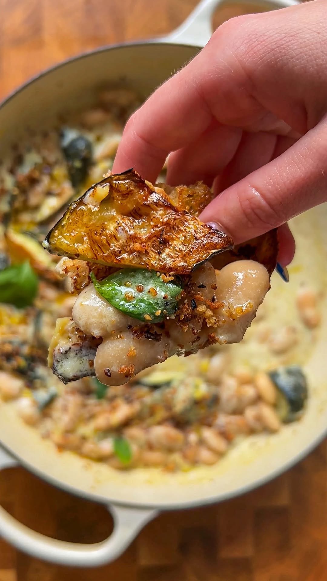 Creamy Garlicky Courgette and Butterbean Bowl