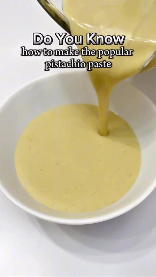 Homemade Pistachio Paste Dessert