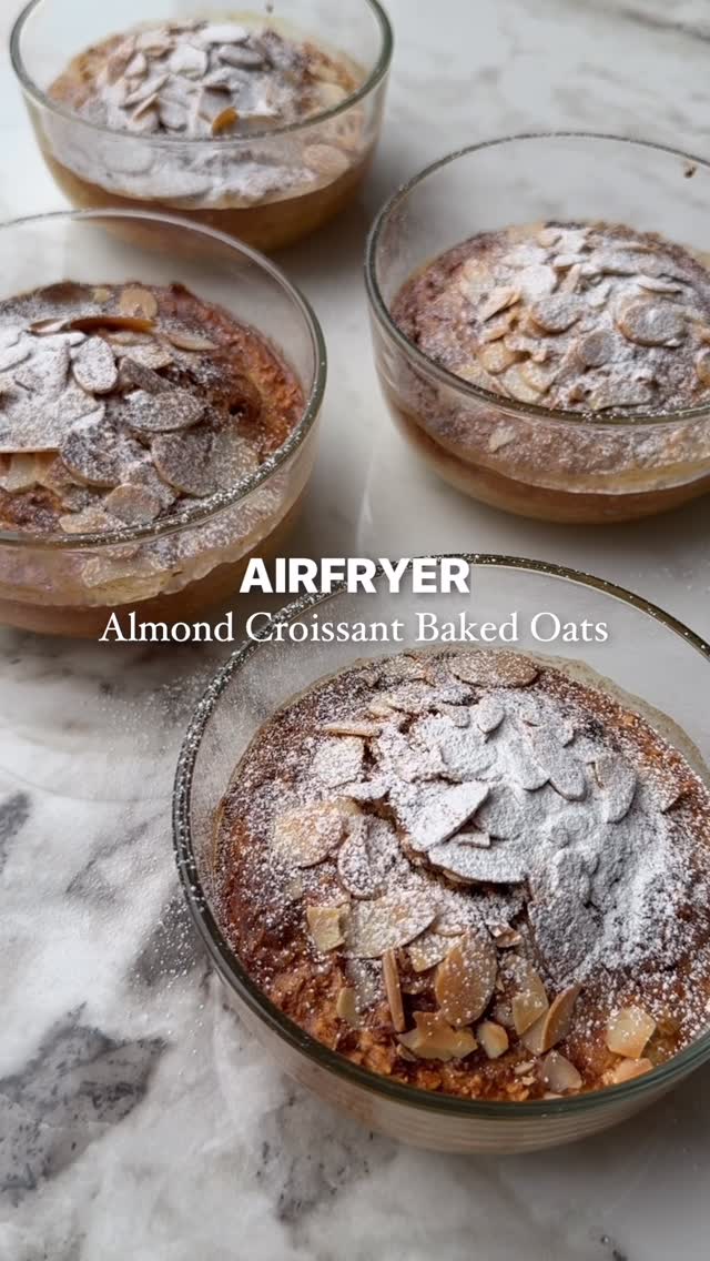 Airfryer Almond Croissant Baked Oats