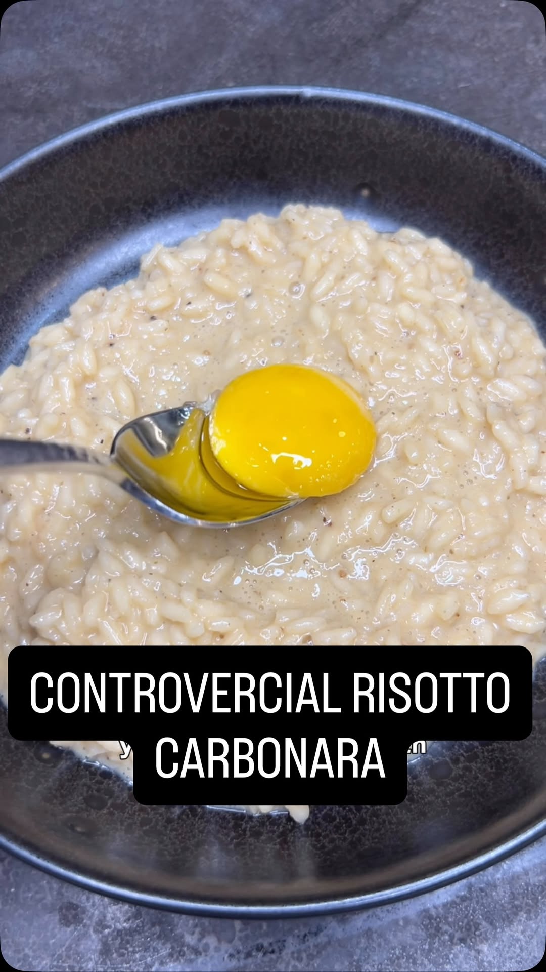Risotto Carbonara with Seared Scallops
