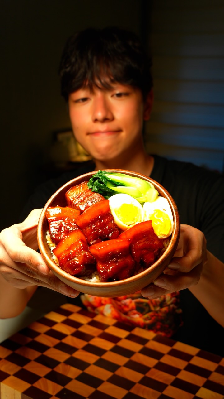 Spicy Buldak Pork Belly Donburi