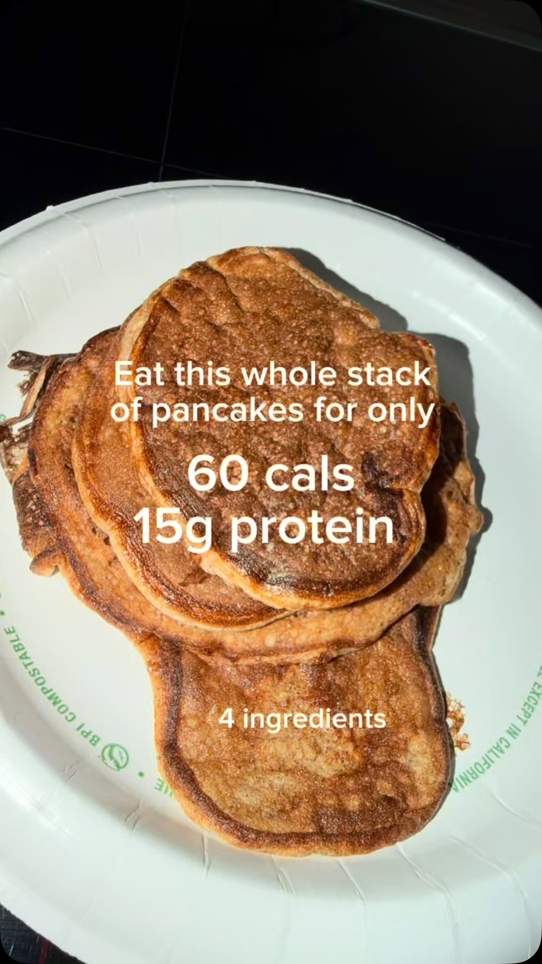 60-Calorie High-Protein Egg White Pancake