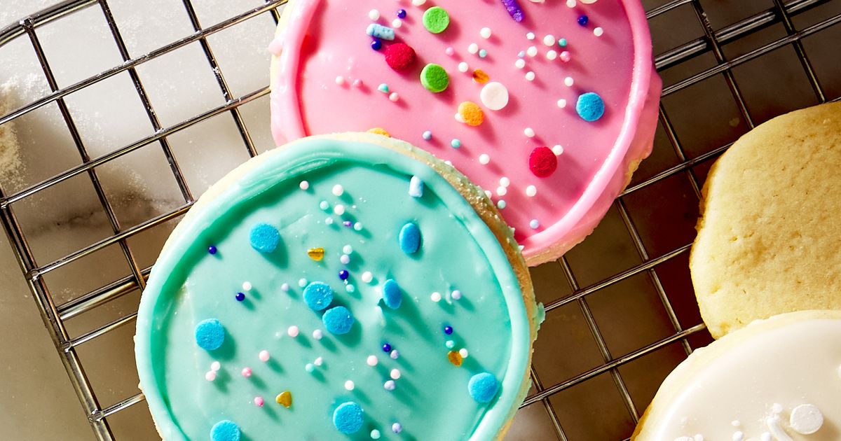 Iced Buttermilk Sugar Cookies