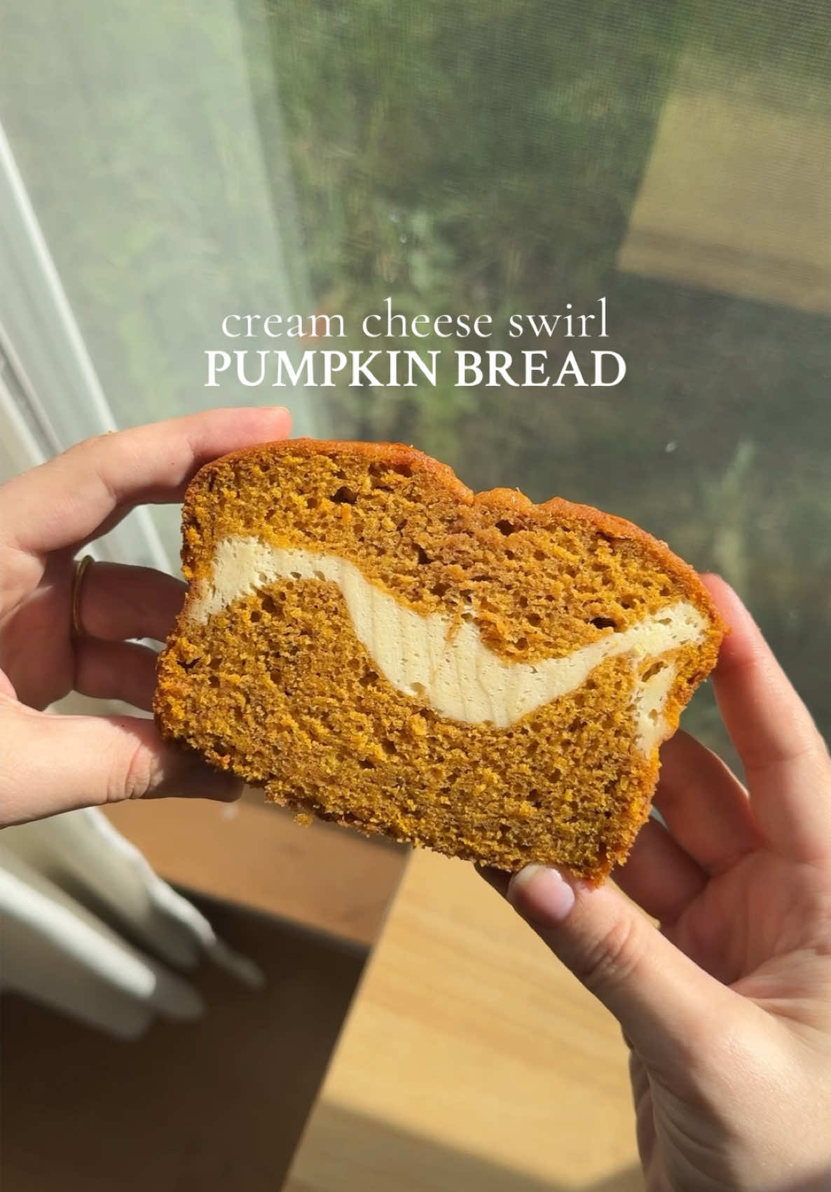 Cream Cheese Swirl Pumpkin Bread