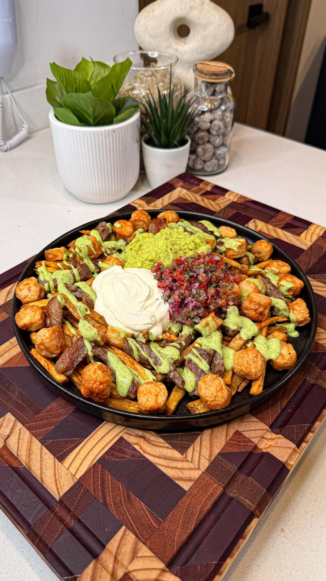 Healthy Salchipapa
